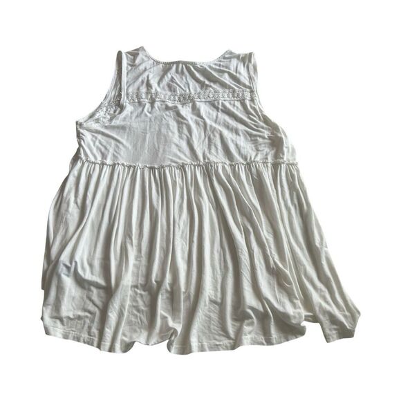 Pol White Flow Tank Woman’s Size Medium‎ Nwt High Low - Picture 2 of 5